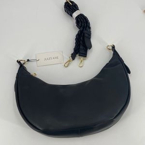 NWT Jules Kaye vegan leather black Zola Bag